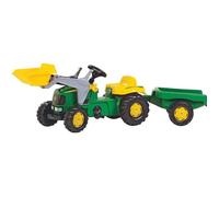 rolly toys Tracteur enfant à pédales rollykid John Deere pelle remorque 023110