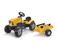 Tracteur à pédales FALK SuperBuilder - capot ouvrant et remorque - pour enfants de 2 à 5 ans