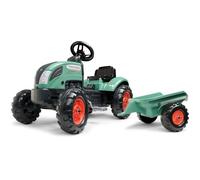 Tracteur à pédales Farm Lander - FALK - Avec remorque - Fabriqué en France - Contient au moins 50% de plastique recyclé - Dès 2 ans