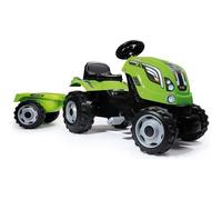 Smoby - Tracteur Farmer XL + Remorque - Tracteur à Pédales Enfant - Siège Ajustable - Volant avec Klaxon - Capot Ouvrable - 710111