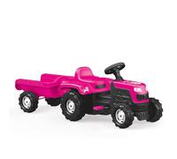 Tracteur à pédales licorne rose TU