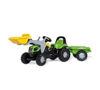 Rolly Toys - 02 319 6 - Tracteur À Pédales - Rollykid Deutz-fahr + Remorque + Pelle Avant