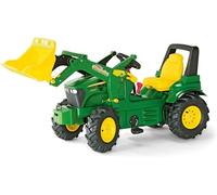 Rolly Toys - Tracteur à pédales John Deere X Trac - avec pelle, pneus gonflables - Garçon 3 ans+
