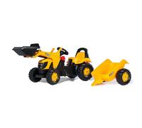 Tracteur à Pédales Rolly Toys avec Remorque RollyKid JCB pour Enfants de 2½ à 5 Ans