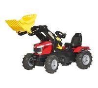 Tracteur à pédales ROLLY TOYS MASSEY FERGUSSON Farmtrac - Rouge - Pour Enfant à partir de 3 ans