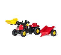 Tracteur à Pédales Rolly Toys rollyKid-X avec Remorque et Accessoires