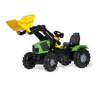 Rolly Toys Tracteur à pédales Farmtrac Deutz-Fahr 5120 pelle avant jaune