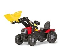 Rolly Toys Tracteur à pédales RollyFarmtrac Case Puma CVX 240 Rouge Chargeur Enfant Mixte
