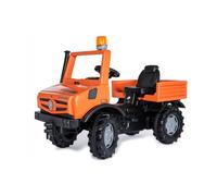 Rolly Toys Voiture à pédale Unimog 038237 – à partir de 3 ans, pneus silencieux, feu clignotant
