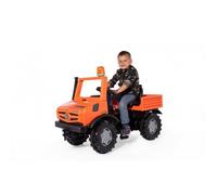 Rolly Toys Voiture à pédale Unimog 038237 – à partir de 3 ans, pneus silencieux, feu clignotant