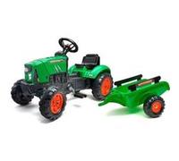 Tracteur a pédales Supercharger FALK avec capot ouvrant et remorque Rouge G