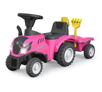 Tracteur à Pousser New Holland T7 Rose pour Enfants