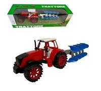 Tracteur Agricole avec Remorque - Jouet Grand avec Char Citerne, Charrue, Porte Animaux - Tracteur à Embrayage pour Ferme (CHARRO)