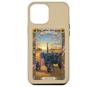 Tracteur agricole Farmer Drapeau américain Vintage Patriotique Coque pour iPhone 12 Pro Max