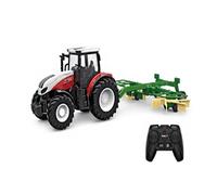 Tracteur Agricole Télécommandé Pour Enfant - Modèle 4 - Jouet Garçon avec Remorque - Vert - 1:24g - 2.4