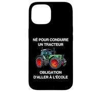 Tracteur Agriculteur Fermier Paysan École Enfants Cadeau Coque pour iPhone 15