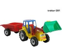 Tracteur Avec Godet Et Remorque Avec Blocs. Choiński Mix Prix Par 1Pc