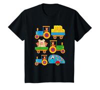 Tracteur avec ours en peluche avec remorque de ferme T-Shirt