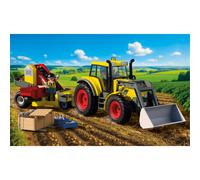 Playmobil Tracteur agricole 72161 Grand tracteur avec arracheuse et chargeur frontal – Dès 4 ans
