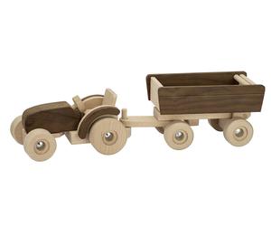 Tracteur avec remorque - Bois NATUREL