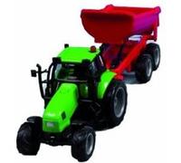 Tracteur avec remorque couleur vert G