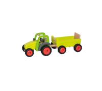Tracteur avec remorque en bois