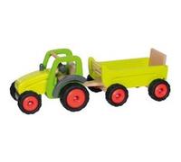 Tracteur avec remorque en bois