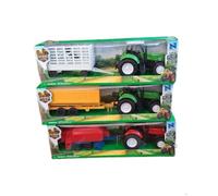 Tracteur avec remorque - Mercier - 33 cm - Modèles aléatoires - Pour enfants - Vert