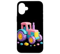 Tracteur Brique Builder Creative Construction Art Jouets Filles Coque pour iPhone 16 Plus