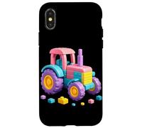 Tracteur Brique Builder Creative Construction Art Jouets Filles Coque pour iPhone X/XS