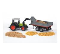 Tracteur BRUDER Claas Nectis 267F avec remorque basculante - 65,5 cm