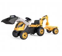 Trattore Smoby Builder Max con Benna Scavatrice e Rimorchio