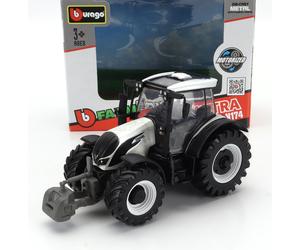 TRACTEUR BURAGO 1/50 AGRICOLE VALTRA N174 2017 BLANC MODÈLE STATIQUE DIECAST