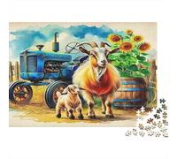 Tracteur Casse-tête 1000 Pièces avec Assemblage Fluide, Jeu De Puzzle À Assembler Soi-même Puzzle De Détente Mentale pour Une Activité Jour De Pluie, Le Puzzle Le 38x26cm/1000pcs