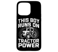 Tracteur Ce garçon Court sur Tractor Power Farmer Coque pour iPhone 15 Pro Max