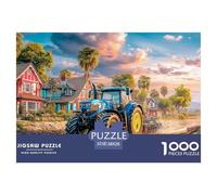 Tracteur Champ de labourageFormidable Puzzle de 1000 pièces pour Adultes Style Paysage de Ferme Rurale Une odyssée de Jeux éducatifs impossibles, Difficiles et Difficiles - Le Cadeau Ultime F