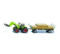 tracteur Claas avec chargeur frontal, chariot et inclinaison verte (1949) Vert G