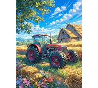 Tracteur dans un champ agricole 1000 Pièces Puzzle Expert Confirmé En Carton Sans Déformation Faune sauvage et animaux de compagnie Très Difficile Décoration Murale Collection Cadeau Fête Des Pères Pr