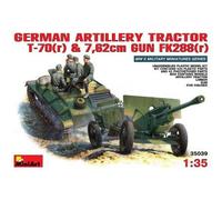 Tracteur D'artillerie Allemand T-70(R) Et Canon Anti Char 7.62 Cm Fk288(R)