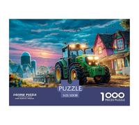 Tracteur de Labour FieldGargantuan Puzzle pour Adultes Peinture de scène de Ferme Rurale Comprenant 1000 pièces de Jeu avancées et impitoyablement Difficiles - Forgé pour être Un héritage de qualité