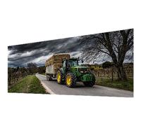 Tracteur Diamond Painting Adulte, Diamond Painting Terres Agricoles Broderie Diamant Kit Complet, Bricolage 5D Carré Cristal Strass Point de Croix Artisanat Kit pour Decoration Murale 80x190cm w-1982
