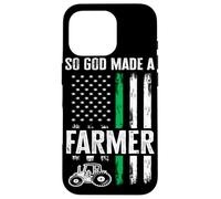 Tracteur Drapeau américain Patriotique So God Made A Farmer Coque pour iPhone 16 Pro
