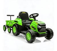 Tracteur Électrique Enfant 12V avec Télécommande - Voiture pour Enfants 3-6 Ans, Double Moteur, Batterie 4.5AH, 2 Vitesses, Phares LED, Musique - Cadeau Anniversaire Fille Garçon