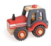 Tracteur en bois jeux traditionnels Orange G