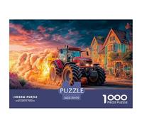 Tracteur en Mouvement Pièces en Carton Solides Fantasy Rural Scene Idéal pour Entraîner La Pensée Logique, La Mémoire Et La Concentration Pendant Le Temps Libre 70x50cm/1000pcs
