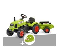 Tracteur enfant Claas Arion 410 avec remorque 2 à 5 ans Falk + Casque