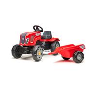 Tracteur enfant terra maxx rouge avec remorque 2 à 6 ans - falk