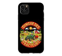 Tracteur Enfant Tracteur Vert Jaune Ferme Campagne Animaux Coque pour iPhone 11 Pro Max