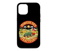 Tracteur Enfant Tracteur Vert Jaune Ferme Campagne Animaux Coque pour iPhone 12/12 Pro