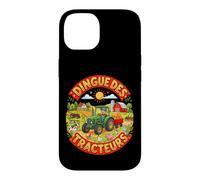 Tracteur Enfant Tracteur Vert Jaune Ferme Campagne Animaux Coque pour iPhone 14